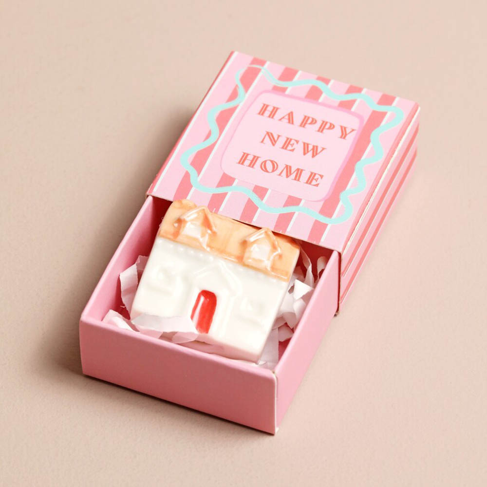 Happy New Home | Mini Matchbox Token | Little Gift | Cracker Filler