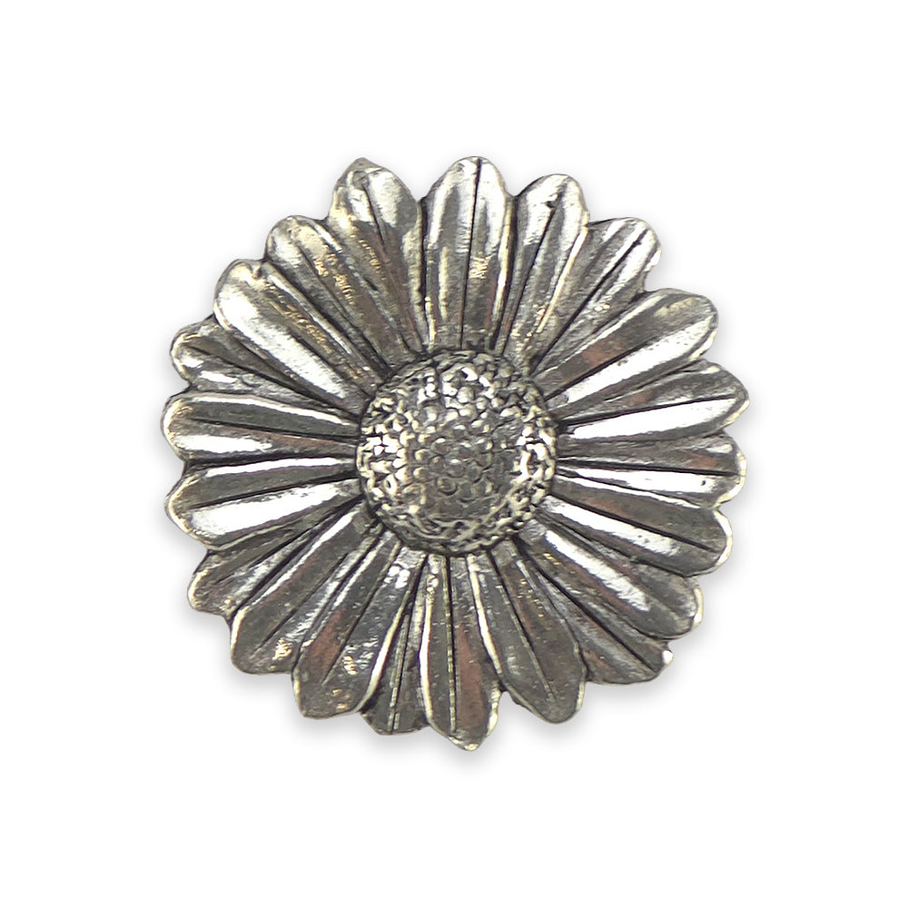 Daisy Flower | English Pewter Pin Badge | Little Gift | Cracker Filler