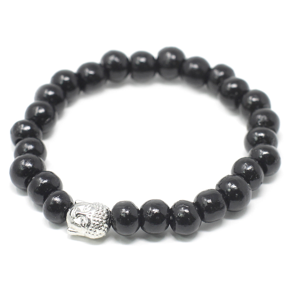 Darkwood Beads & Buddha Bracelet | Little Gift | Cracker Filler