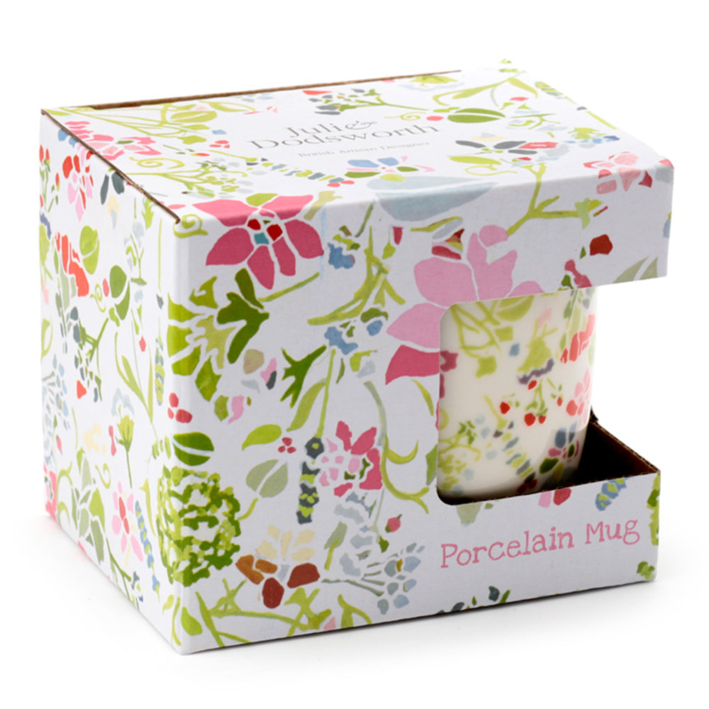 Pink Florals | Porcelain Mug | Julie Dodsworth | Boxed Gift Idea