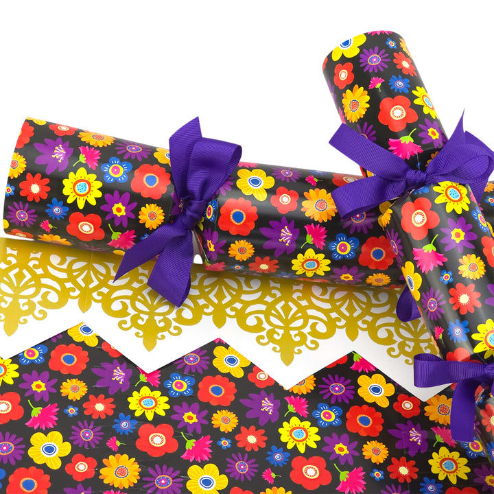 Mini Retro Flowers | Cracker Making Craft Kit | Make &amp; Fill Your Own