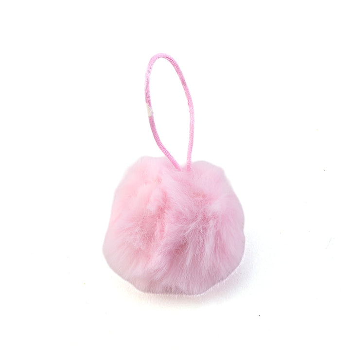 Hanging Faux Fur Pom Pom | 4cm Wide | Little Gift | Cracker Filler