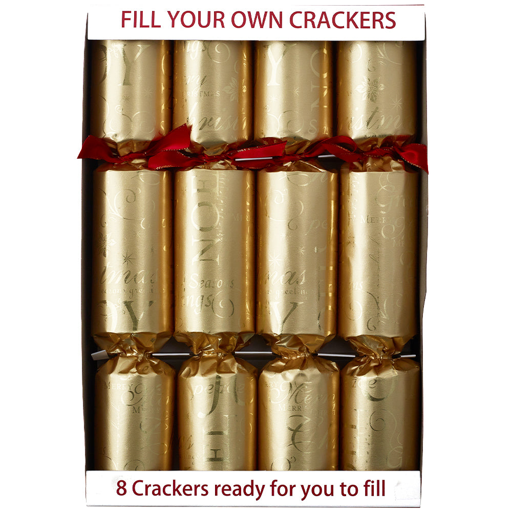 Gold Foil | 8 Budget Friendly Fill Your Own Crackers | Ready Made