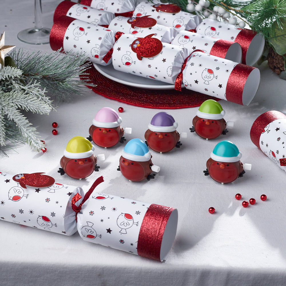 Racing Robin Game | Chunky Christmas Crackers | 6 Pack | Ready Made