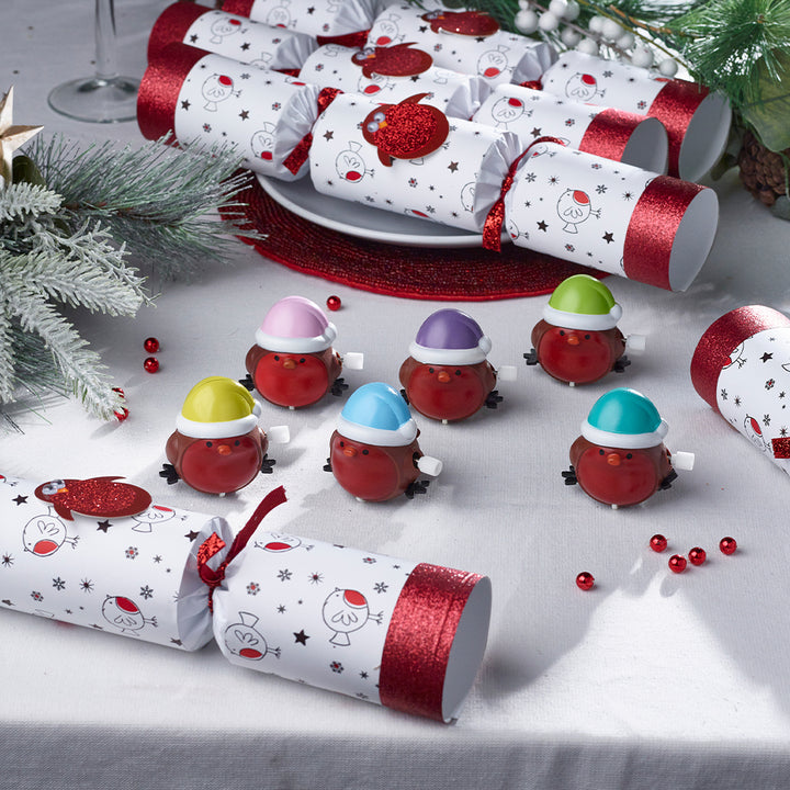 Racing Robin Game | Chunky Christmas Crackers | 6 Pack | Ready Made