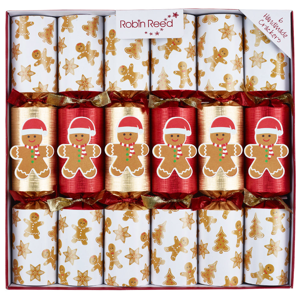 Racing Gingerbread Game | Chunky Christmas Crackers | 6 Pack | Ready Made