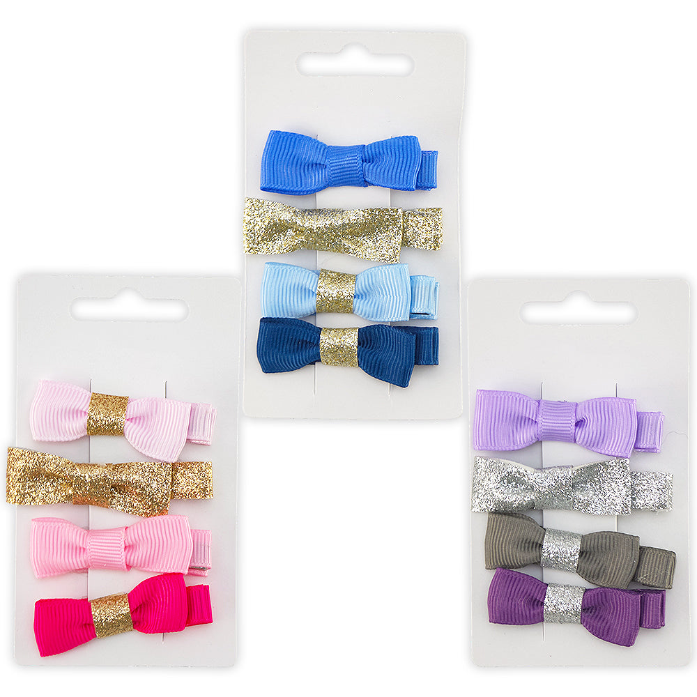 4 Pretty Pastel Hair Clips for Girls | One Set | Cracker Filler Gift