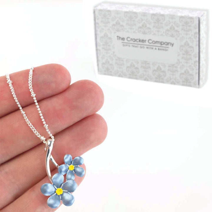 Forget Me Not Silver Plated Necklace | Little Gift | Cracker Filler