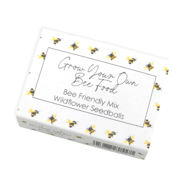 Grow Your Own Bee Food | Seedball Matchbox | Cracker Filler | Little Gift
