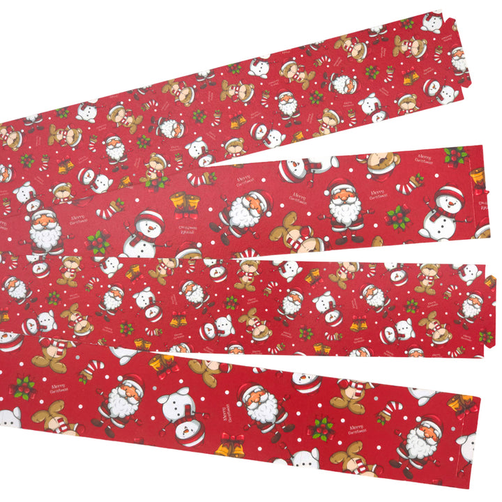 30 Reusable Christmas Paper Chains | Santa &amp; Friends | No Glue Needed | 2.5m