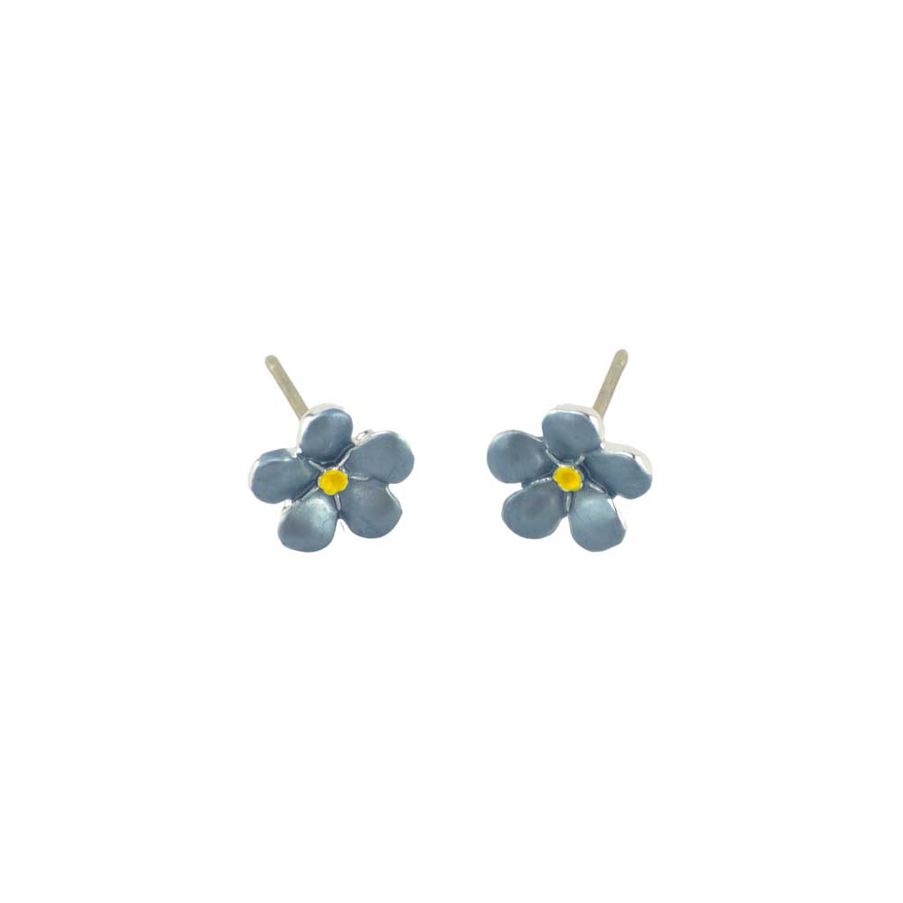 Dainty Forget Me Not | Silver Tone Stud Earrings | Little Gift | Cracker Filler