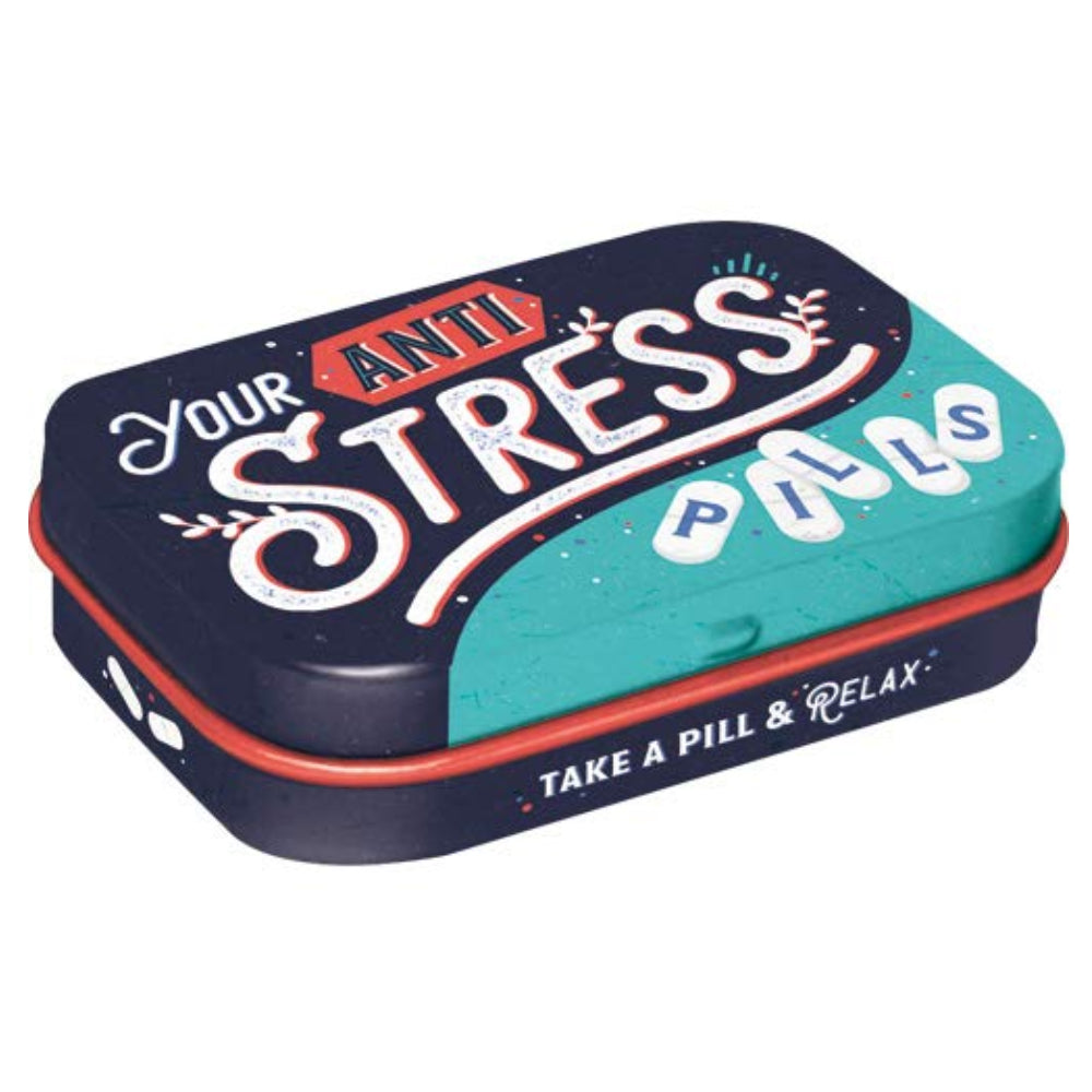 Funny Anti Stress Pills | 15g Sugar Free Mint Tin | Cracker Filler | Little Gift