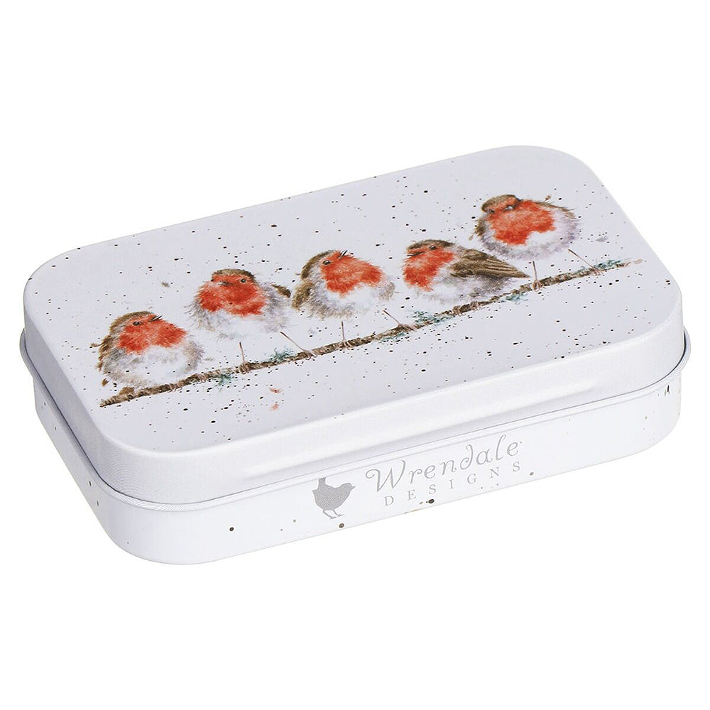 Robin Chorus Line | 9cm Wrendale Lidded Tin | Cracker Filler | Little Gift