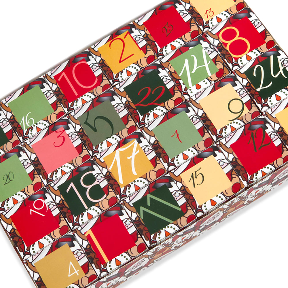 Advent Calendar Making Kit | 24 Cube Boxes &amp; Outer Box | Christmas Character