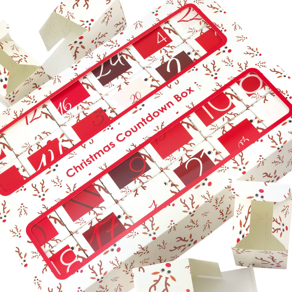 Advent Calendar Making Kit | Cube or Soap Box Style | Googly Rudolph