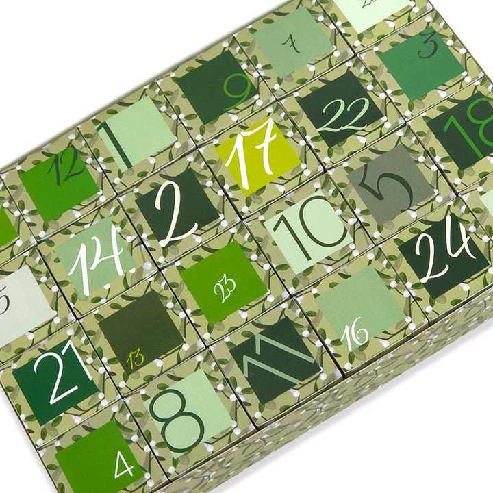 Personalised Advent Calendar Kit | 24 Cubes &amp; Outer Box | Simply Mistletoe