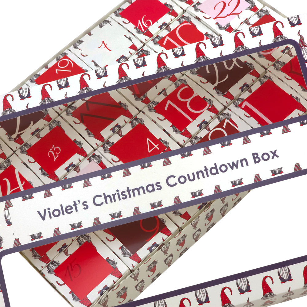 Personalised Advent Calendar Making Kit | Cube or Soap Box Style | Nordic Gonk