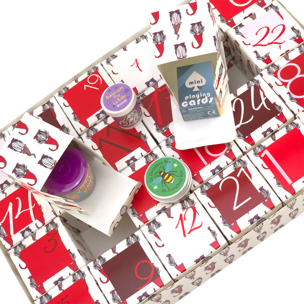 Personalised Advent Calendar Making Kit | Cube or Soap Box Style | Nordic Gonk