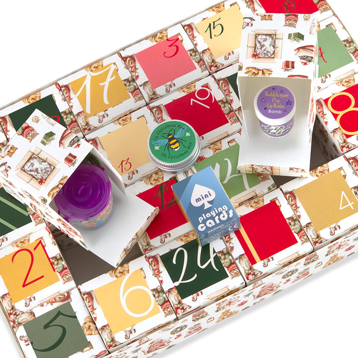 Personalised Advent Calendar Making Kit | Cube or Soap Box Style | Cute Christmas Cats