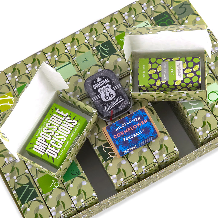 Advent Calendar Making Kit | 25 Soap Boxes &amp; Outer Box | Simply Mistletoe