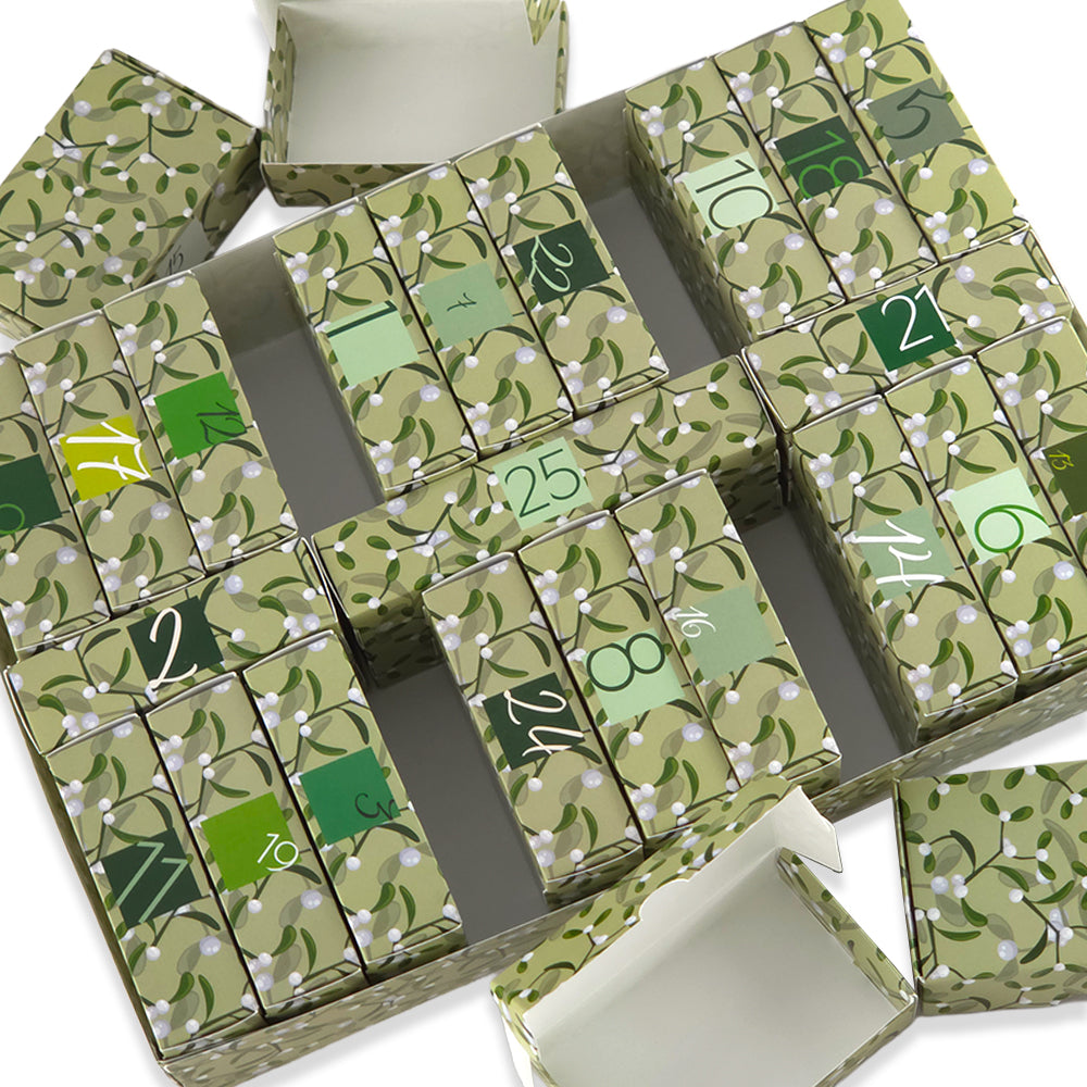 Advent Calendar Making Kit | 25 Soap Boxes &amp; Outer Box | Simply Mistletoe