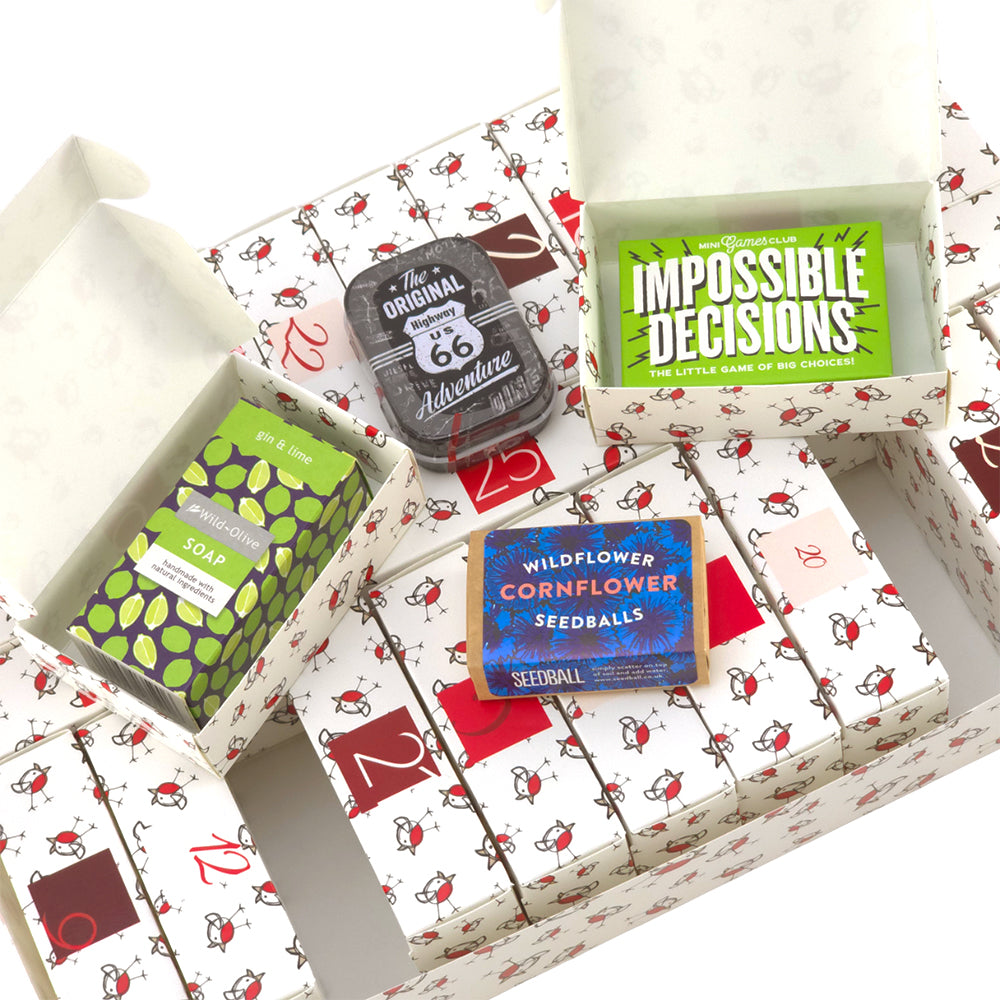 Advent Calendar Making Kit | Cube or Soap Box Style | Chirpy Robin