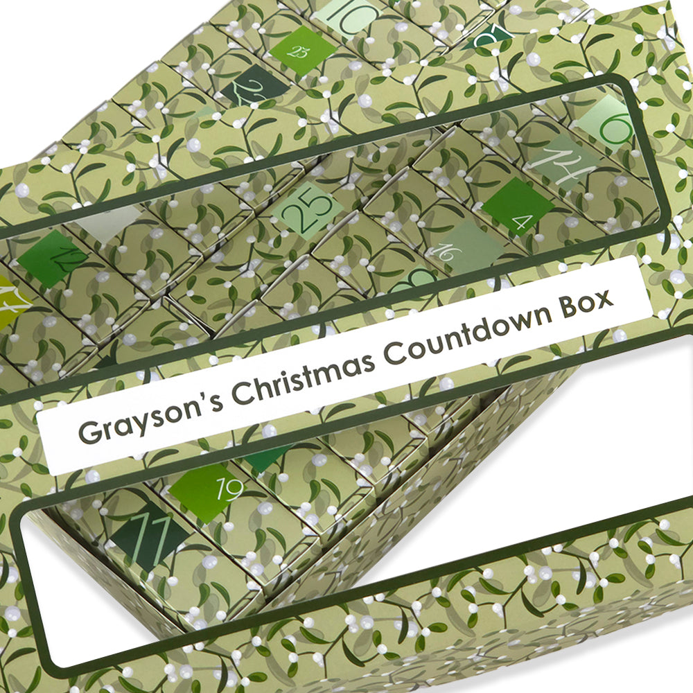 Personalised Advent Calendar Kit | 25 Soap Boxes &amp; Outer Box | Simply Mistletoe