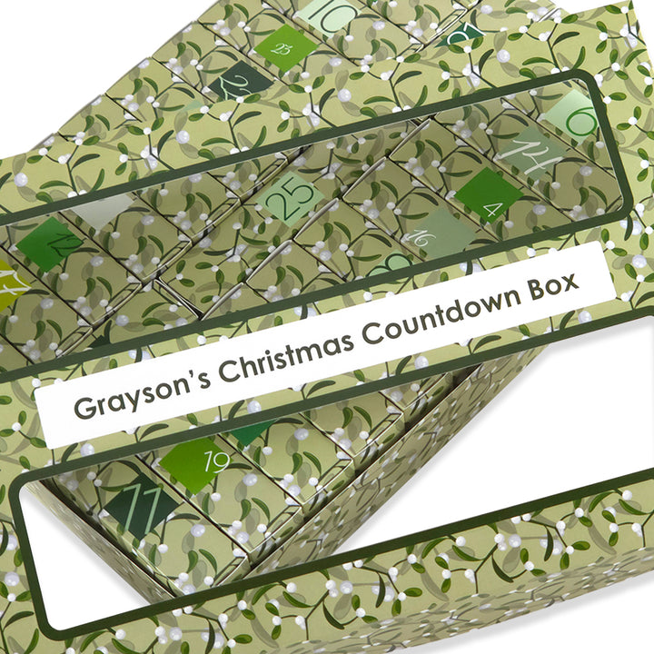 Personalised Advent Calendar Kit | 25 Soap Boxes &amp; Outer Box | Simply Mistletoe