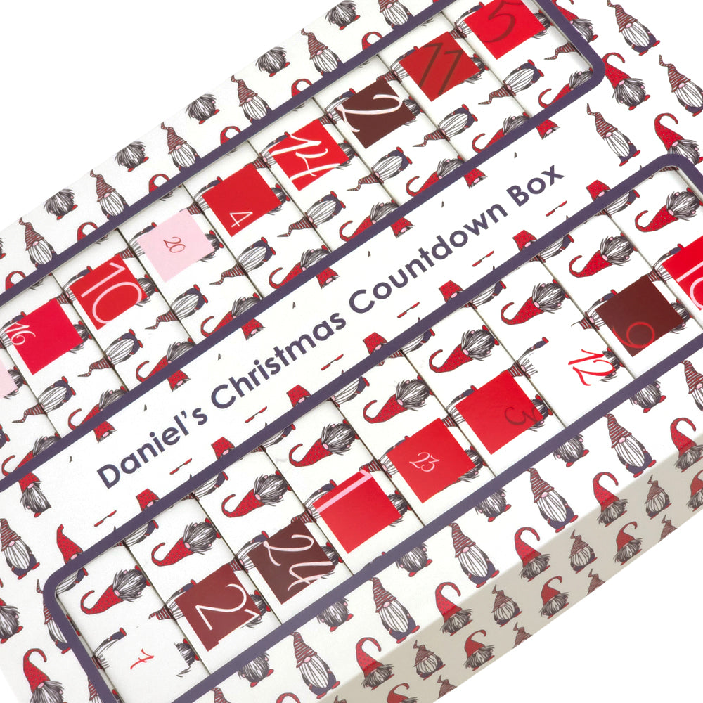 Personalised Advent Calendar Making Kit | Cube or Soap Box Style | Nordic Gonk