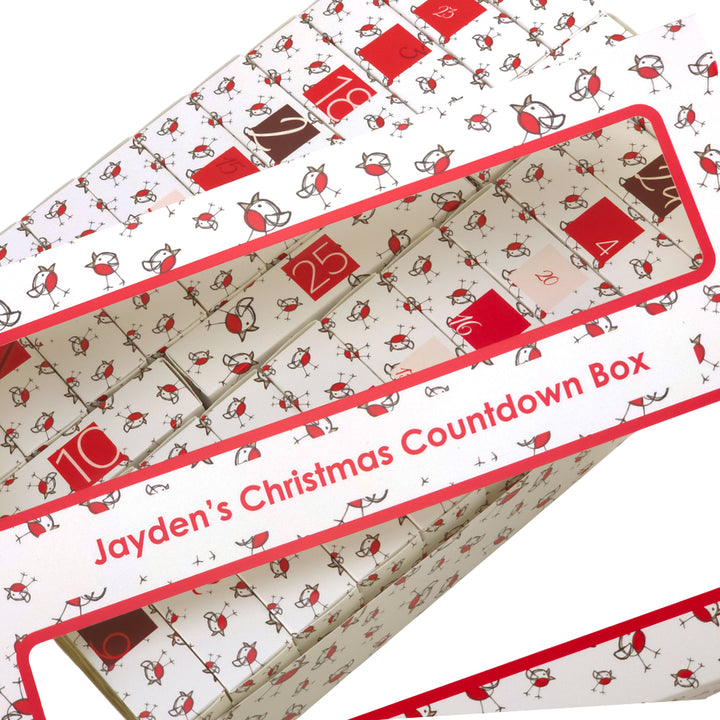 Personalised Advent Calendar Making Kit | Cube or Soap Box Style | Chirpy Robin