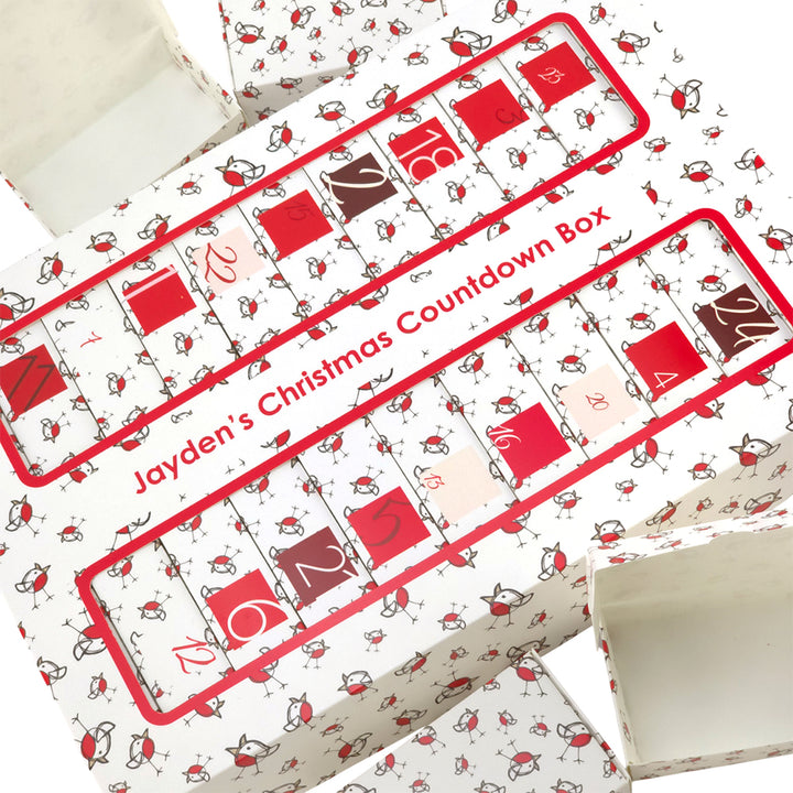 Personalised Advent Calendar Making Kit | Cube or Soap Box Style | Chirpy Robin