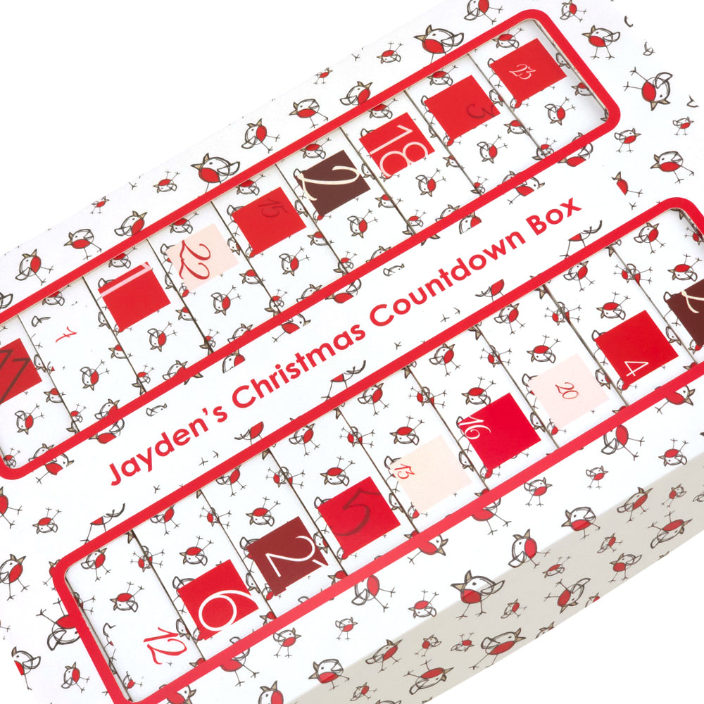Personalised Advent Calendar Making Kit | Cube or Soap Box Style | Chirpy Robin