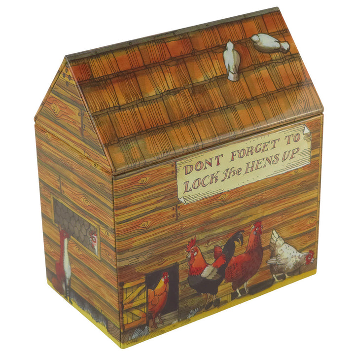 The Hen House | Chicken Theme Storage Tin | Emma Bridgewater | Large 13.5cm Tall