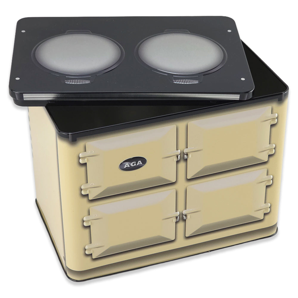 Cream Aga Cream Oven | Deep Rectangular Tin | 18.5 x 13 x 14.5cm