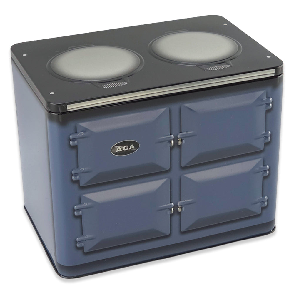 Dartmouth Blue Aga Oven | Deep Rectangular Tin | 18.5 x 13 x 14.5cm