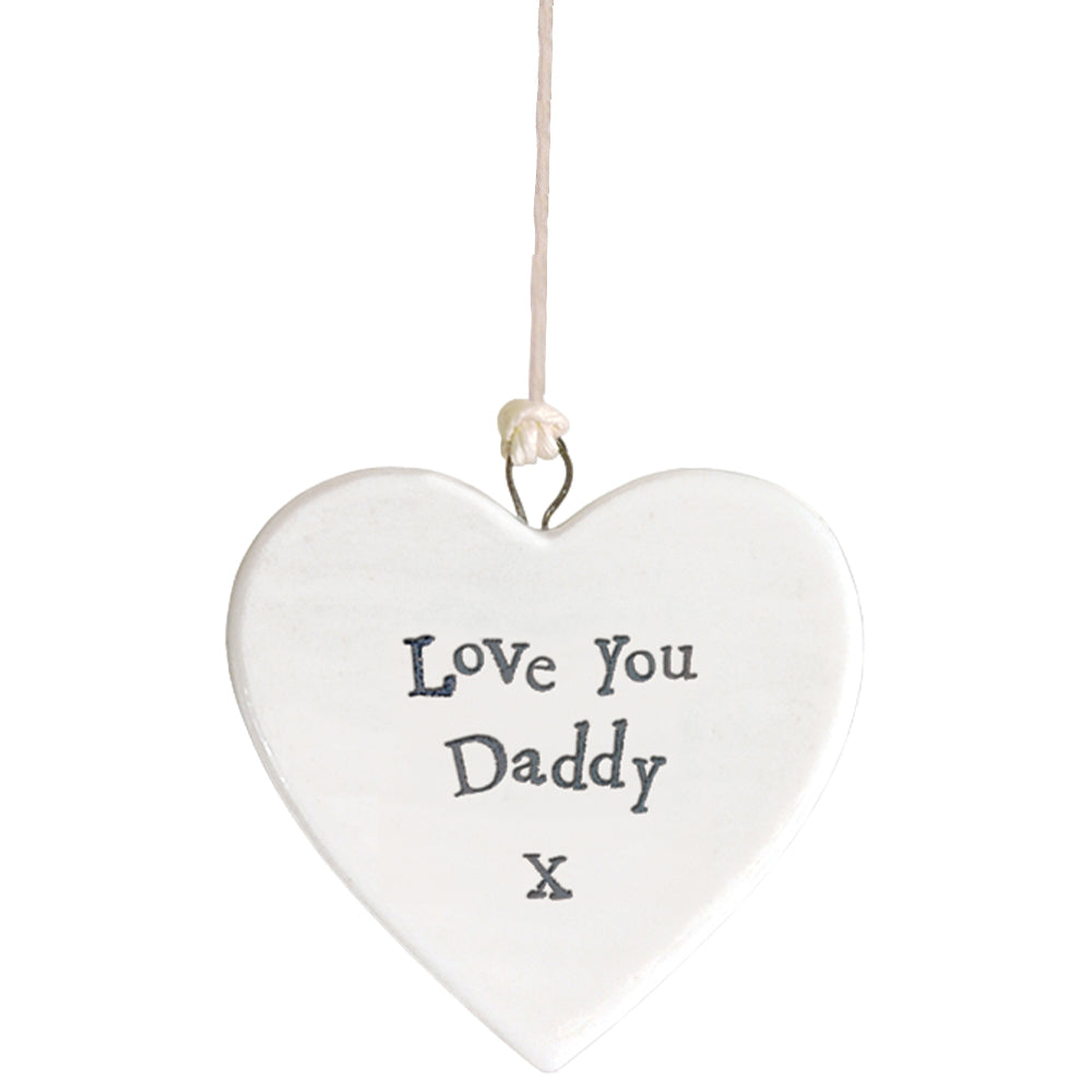 Love You Daddy Heart | Little Porcelain Ornament | Cracker Filler | Little Gift
