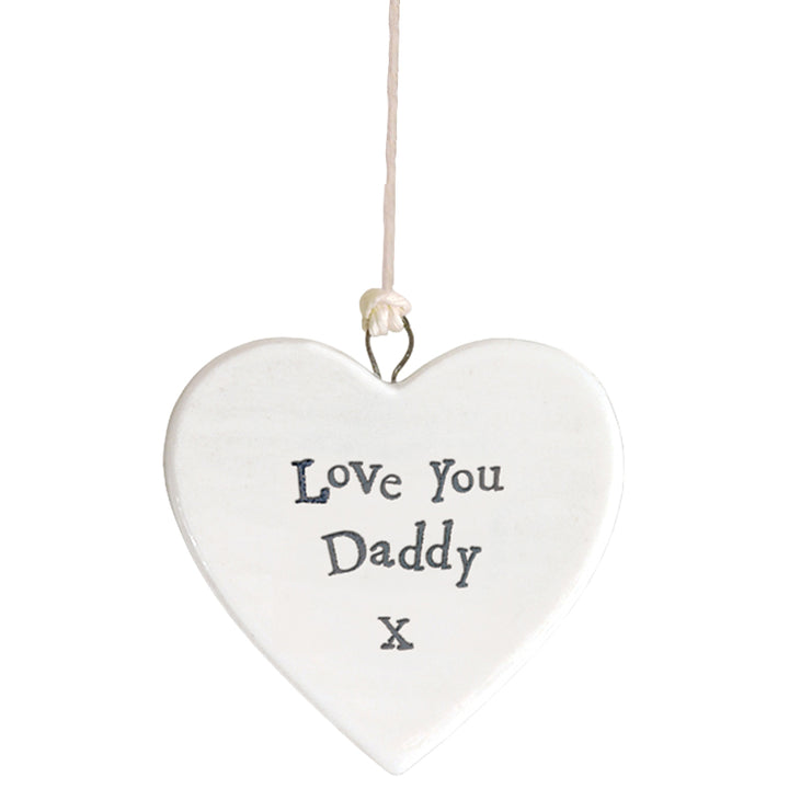 Love You Daddy Heart | Little Porcelain Ornament | Cracker Filler | Little Gift