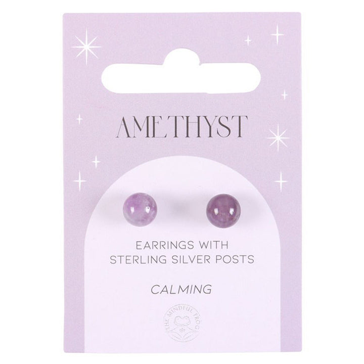Amethyst Crystal Earrings | Calming | Mini Gift | Cracker Filler