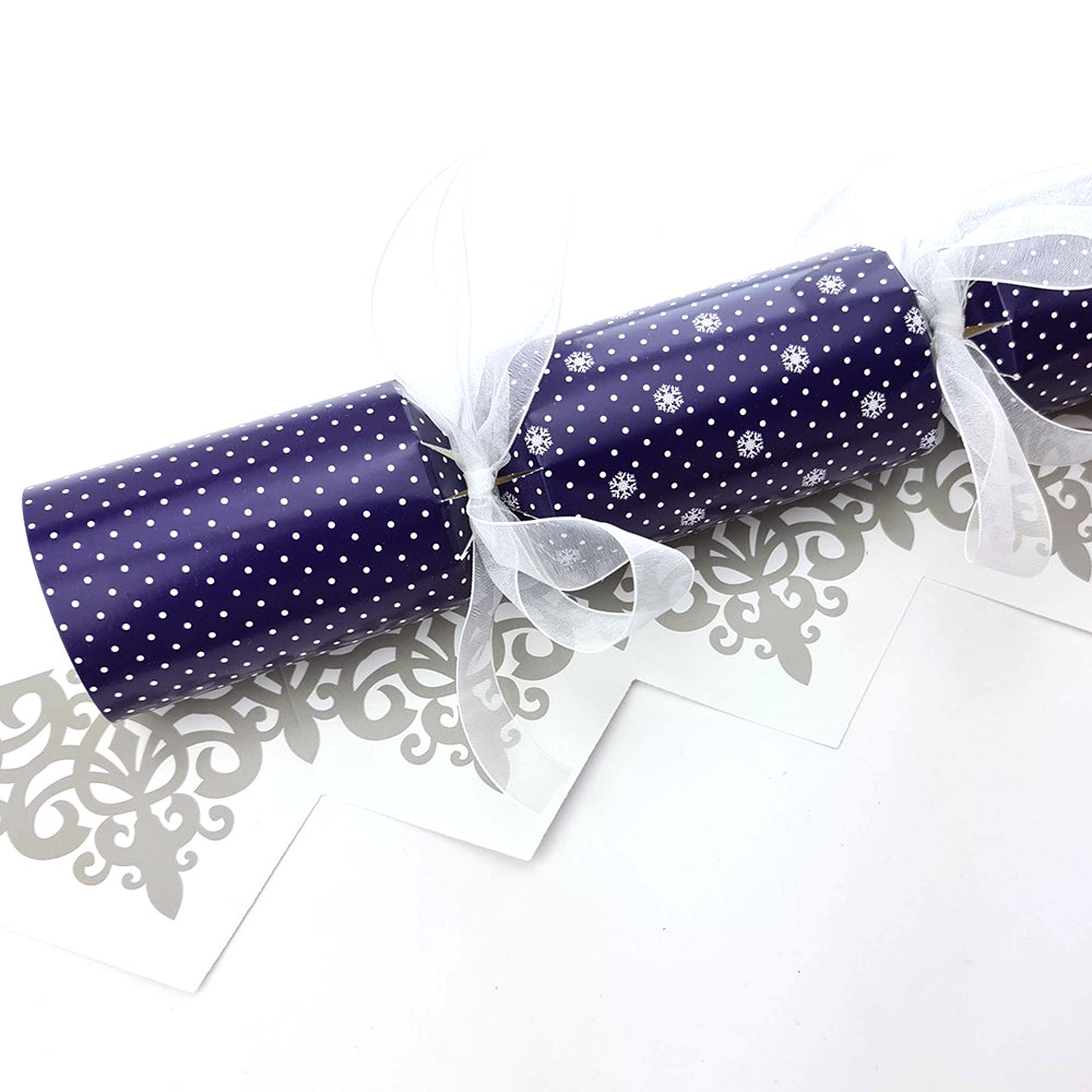 Dotty Snowflake Christmas Cracker Making Kits - Make & Fill Your Own