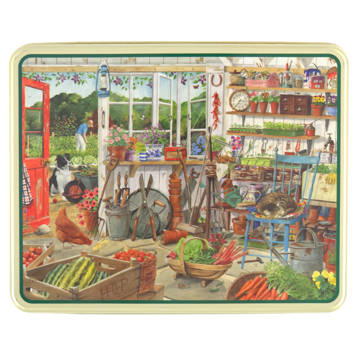 The Garden Shed  | Deep Rectangular Tin | 19.5cm | Gift Idea