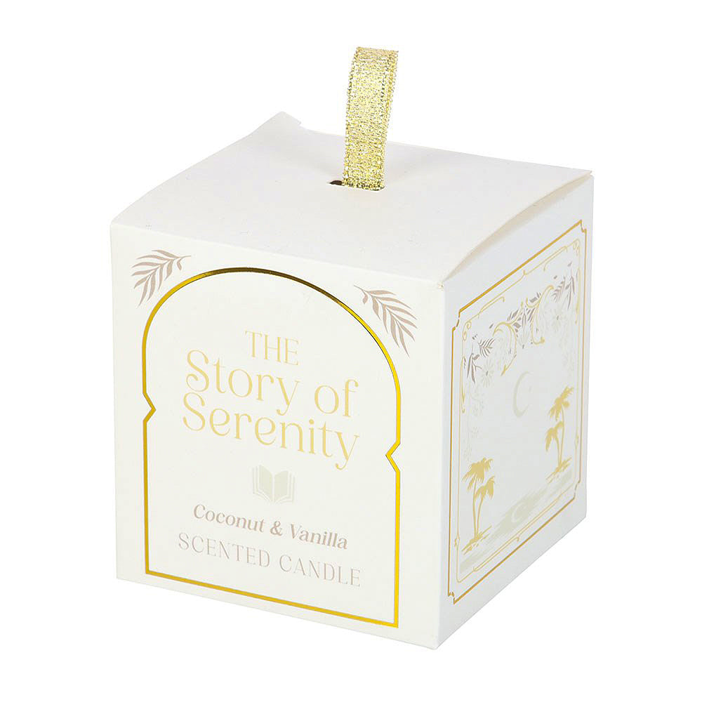 The Story of Serenity | Coconut &amp; Vanilla Scented Candle | 27hr Burn | Gift Idea