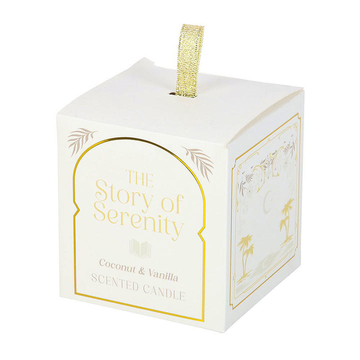 The Story of Serenity | Coconut &amp; Vanilla Scented Candle | 27hr Burn | Gift Idea