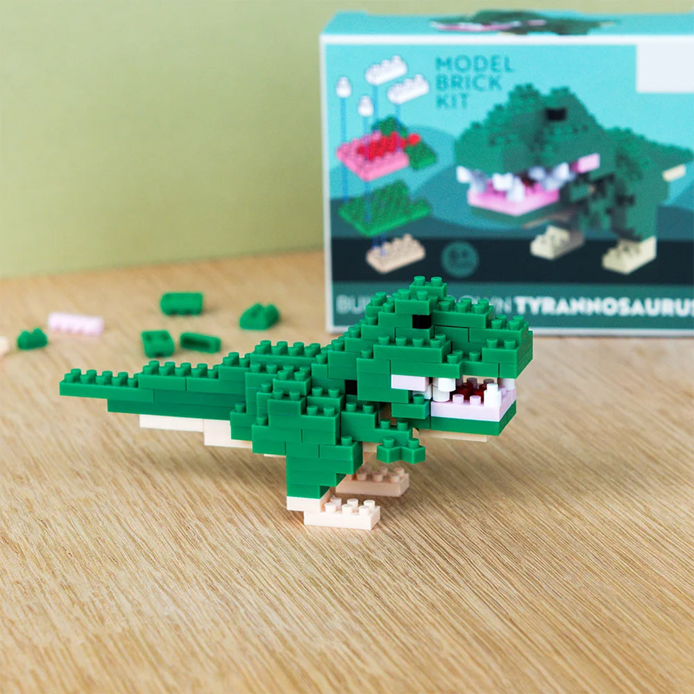 Build Your Own Tyrannosaurus Dinosaur | Model Brick Set | Little Gift for Kids