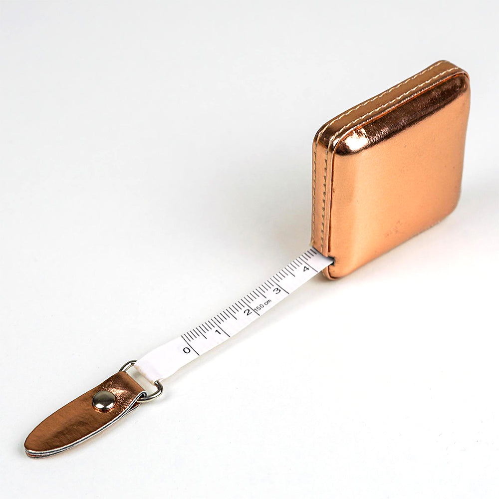 Retractable Tape Measure | Glamourous Rose Gold | Little Gift | Cracker Filler