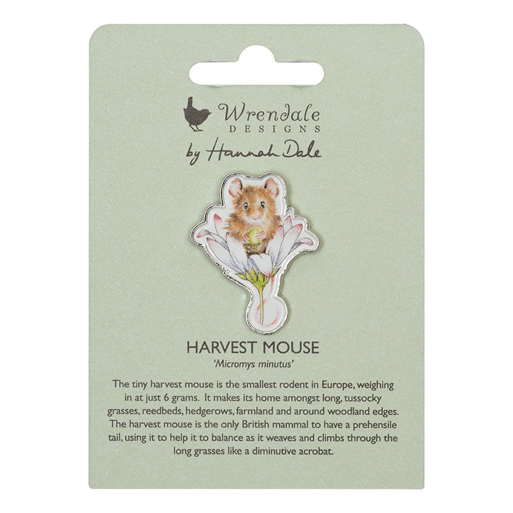 Daisy Mouse | Pin Badge for Ladies | Wrendale | Mini Gift | Cracker Filler
