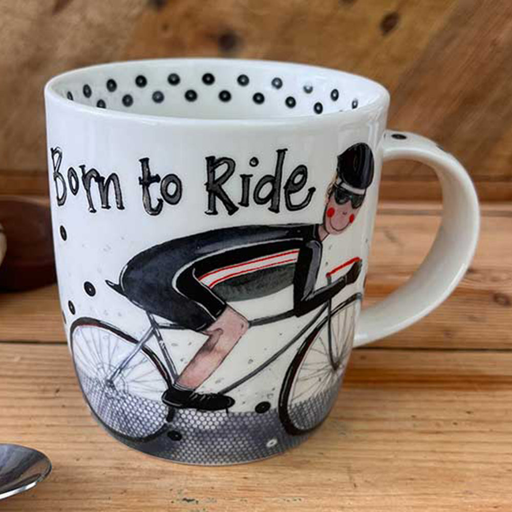 Born to Ride | Cycling Themed Mug | Bone China Gift