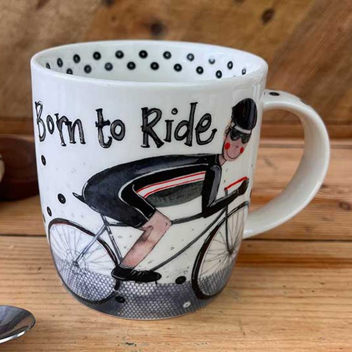 Born to Ride | Cycling Themed Mug | Bone China Gift