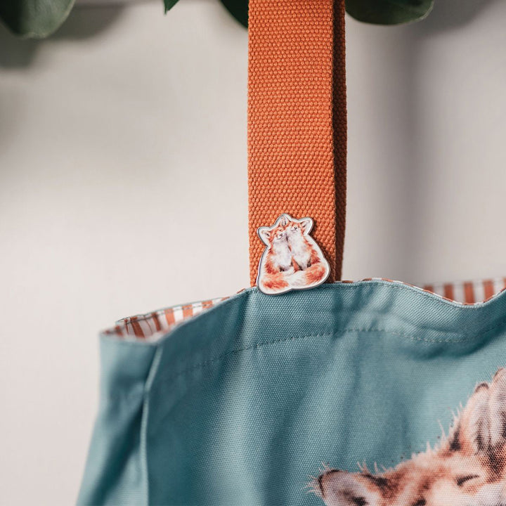 Cute Foxes | Pin Badge for Ladies | Wrendale | Mini Gift | Cracker Filler
