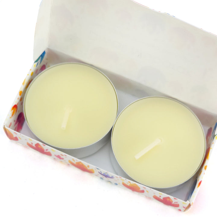 Vanilla Tealight Candles | Diwali Mubarak | Mini Gift | Cracker Filler