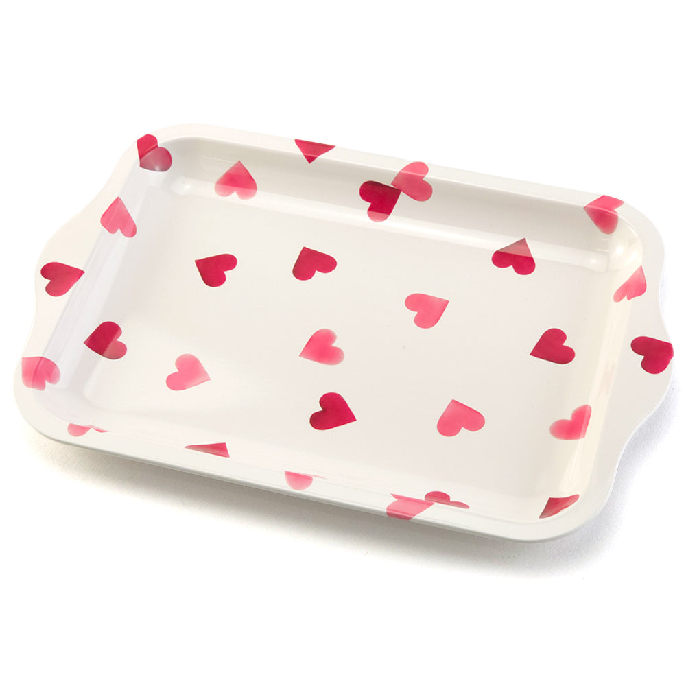 Pretty Pink Hearts | Tinware Tray | 24 x 16cm | Emma Bridgewater Gift